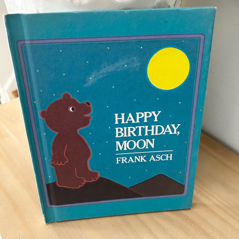 Vintage 1982 Happy Birthday, Moon by Frank Asch Hardcover Book